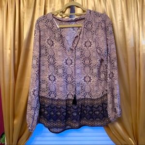 Paisley peplum blouse